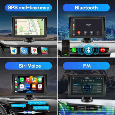 Universal Touchscreen Wireless Apple CarPlay Car Stereo Display