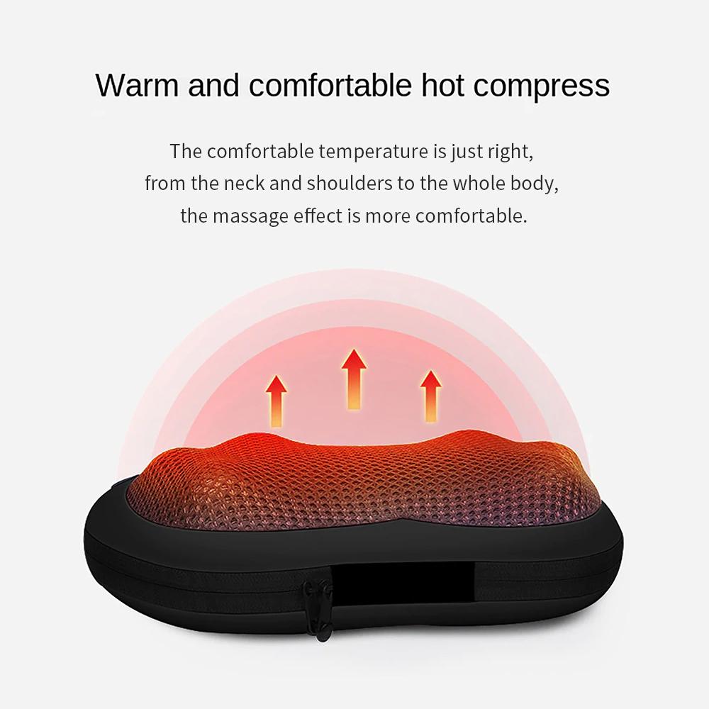 Shiatsu Massage Pillow For Car And Home Electric Use