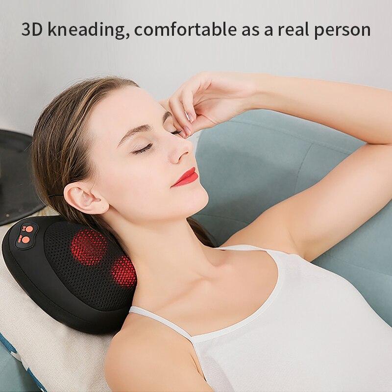 Shiatsu Massage Pillow For Car And Home Electric Use