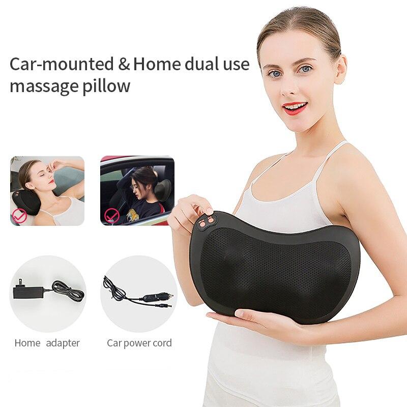 Shiatsu Massage Pillow For Car And Home Electric Use