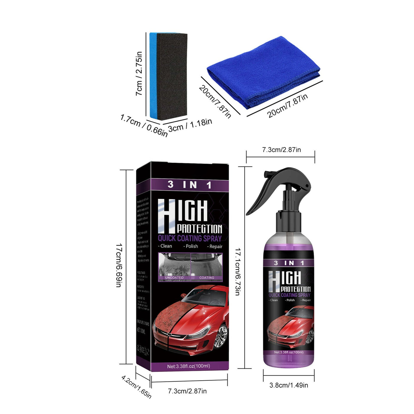 Ceramic Coating Spray For Car Protection And Shine