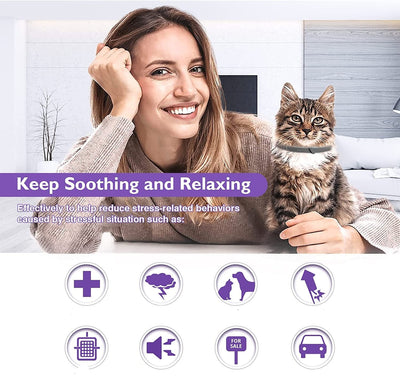 Cat Calming Collar 4pcs 38cm Soothes Cat Behavior And Stress