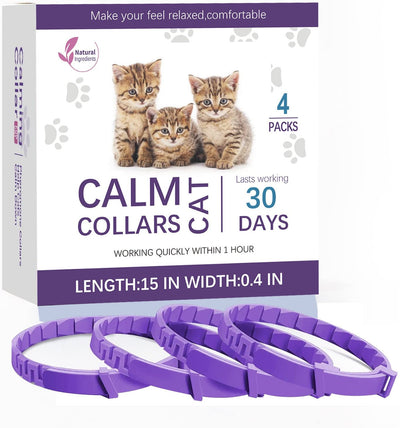 Cat Calming Collar 4pcs 38cm Soothes Cat Behavior And Stress