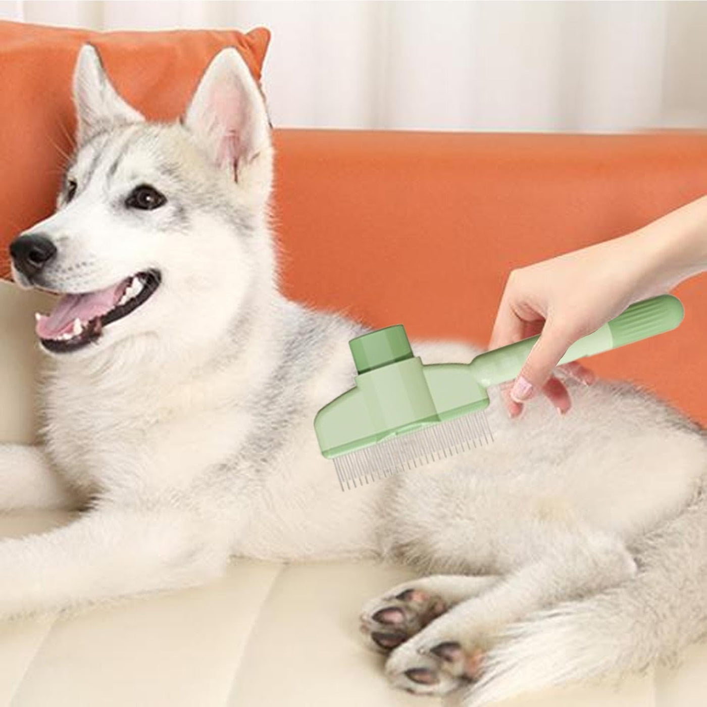 Cat And Dog Hair Remover Brush For Grooming And Tick Removal