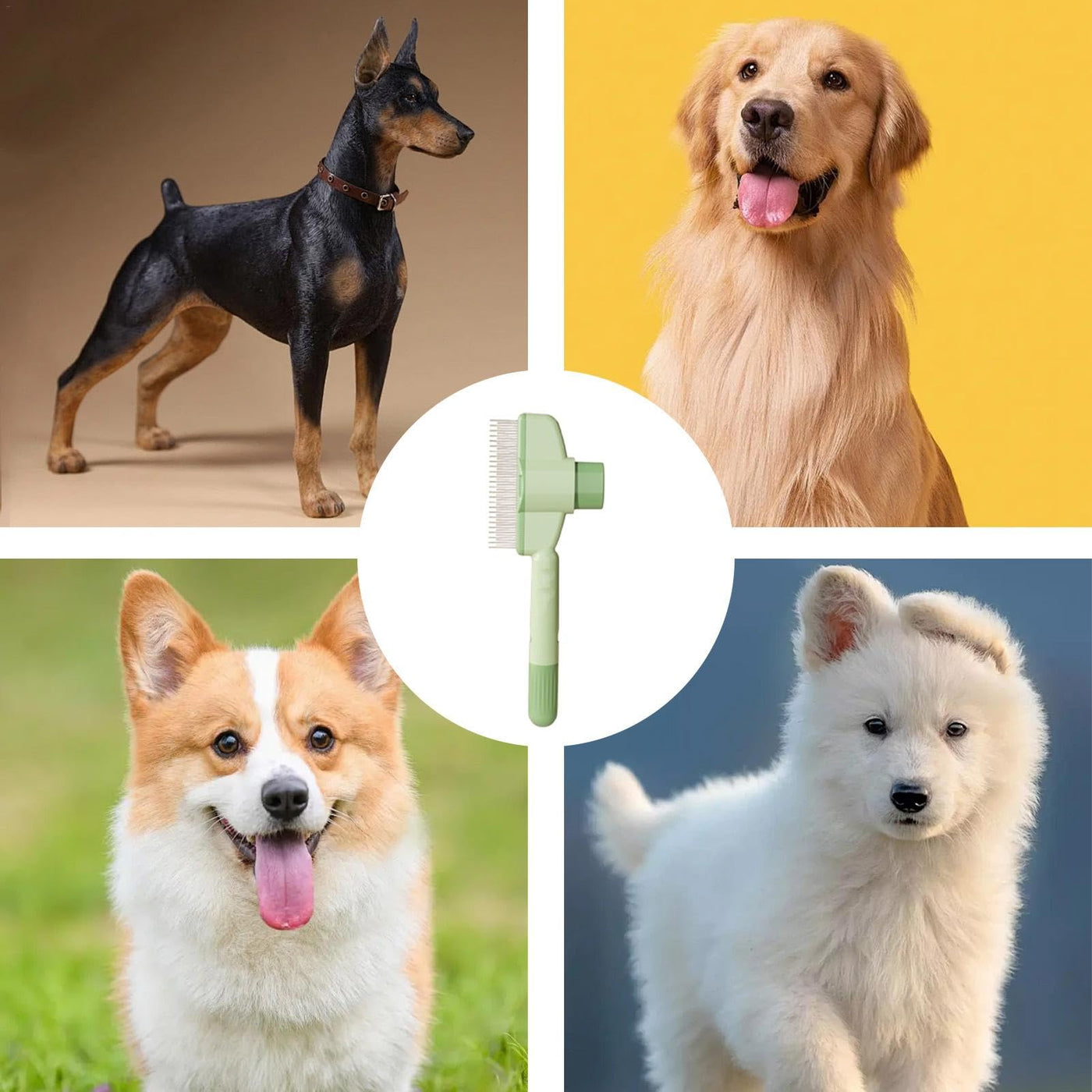 Cat And Dog Hair Remover Brush For Grooming And Tick Removal