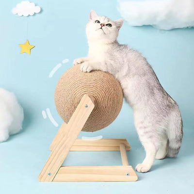 Cat Scratching Ball Rope Toy For Paw Grinding And Play
