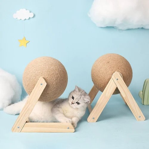 Cat Scratching Ball Rope Toy For Paw Grinding And Play