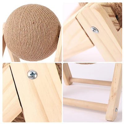 Cat Scratching Ball Rope Toy For Paw Grinding And Play