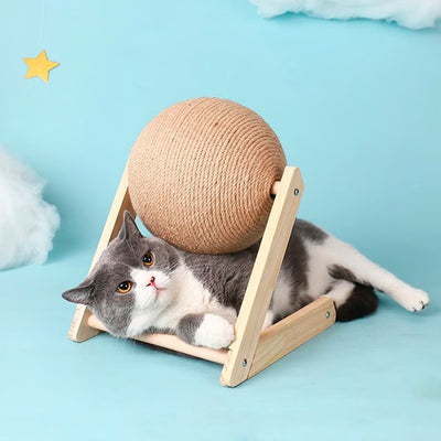 Cat Scratching Ball Rope Toy For Paw Grinding And Play