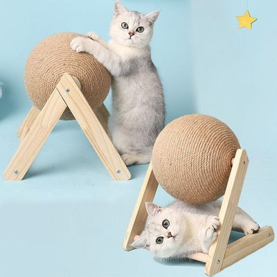 Cat Scratching Ball Rope Toy For Paw Grinding And Play