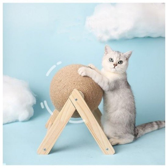 Cat Scratching Ball Rope Toy For Paw Grinding And Play