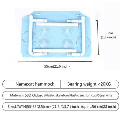 Cat Window Hammock Comfortable Easy Install Relaxing Spot For Cats