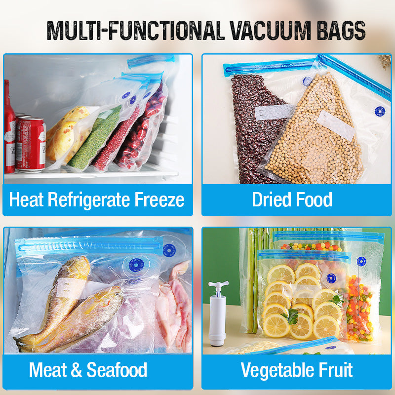 Kitchen Vacuum Sealer Bags Set For Food Storage And Preservation