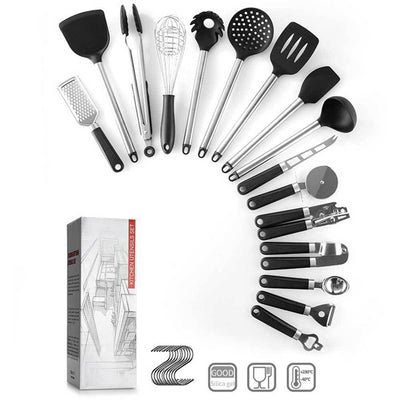 Silicone Cooking Spatula Set Flexible Heat Resistant Kitchen Tools