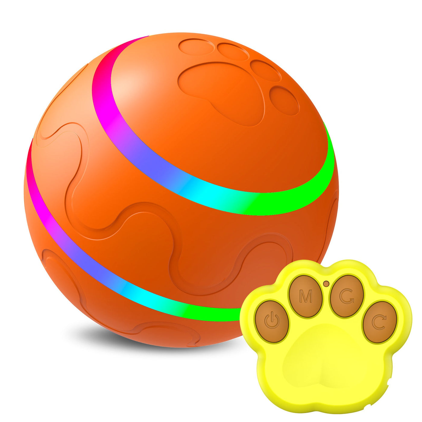 Automatic Cat Toy Ball USB Self Rotating Interactive Play Ball