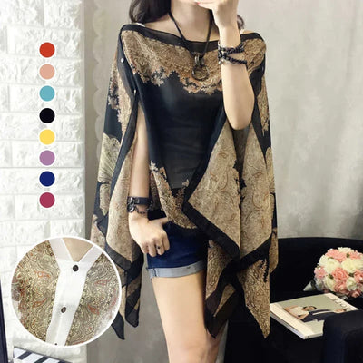 French Style Lightweight Sun Protection Shawl For Women
