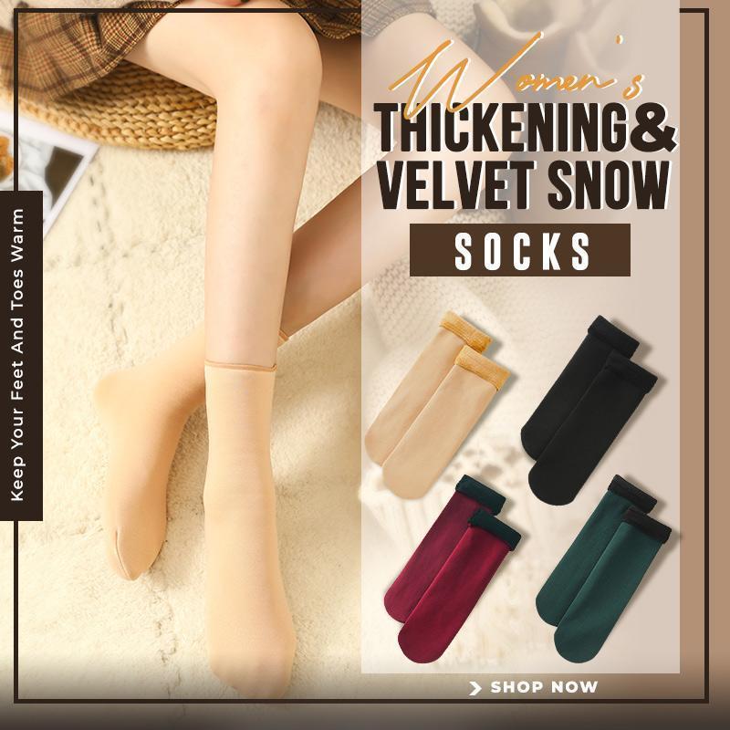 Thickened Plus Velvet Snow Socks Warm Cozy Winter Footwear