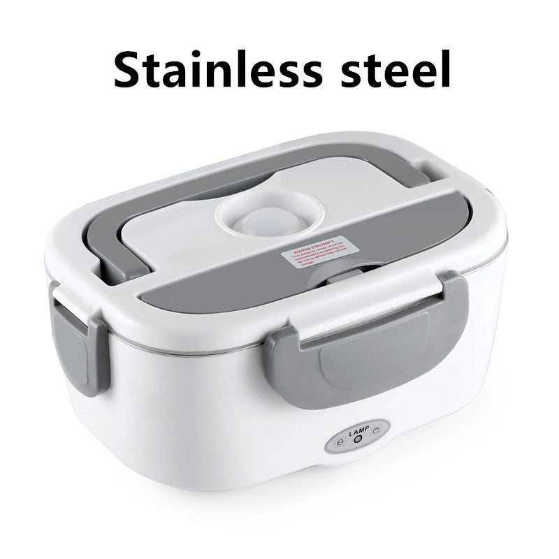 Electric Heated Lunch Box Stainless Steel Food Warmer For School Car Picnic