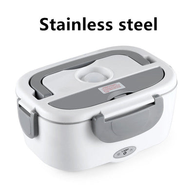 Electric Heated Lunch Box Stainless Steel Food Warmer For School Car Picnic