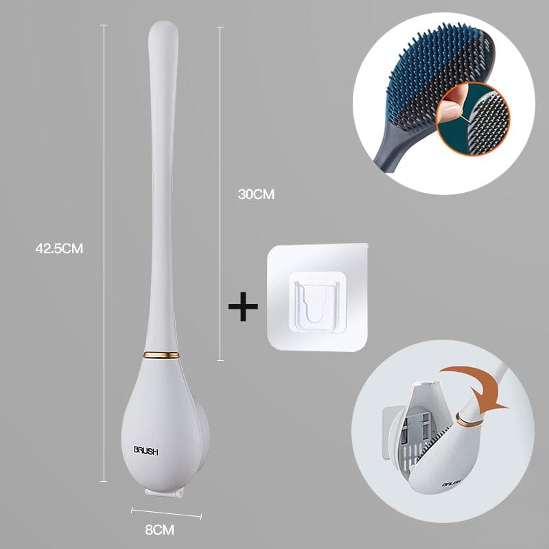 Modern Flexible Silicone Toilet Brush For Easy Cleaning