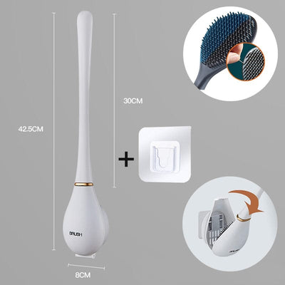Modern Flexible Silicone Toilet Brush For Easy Cleaning