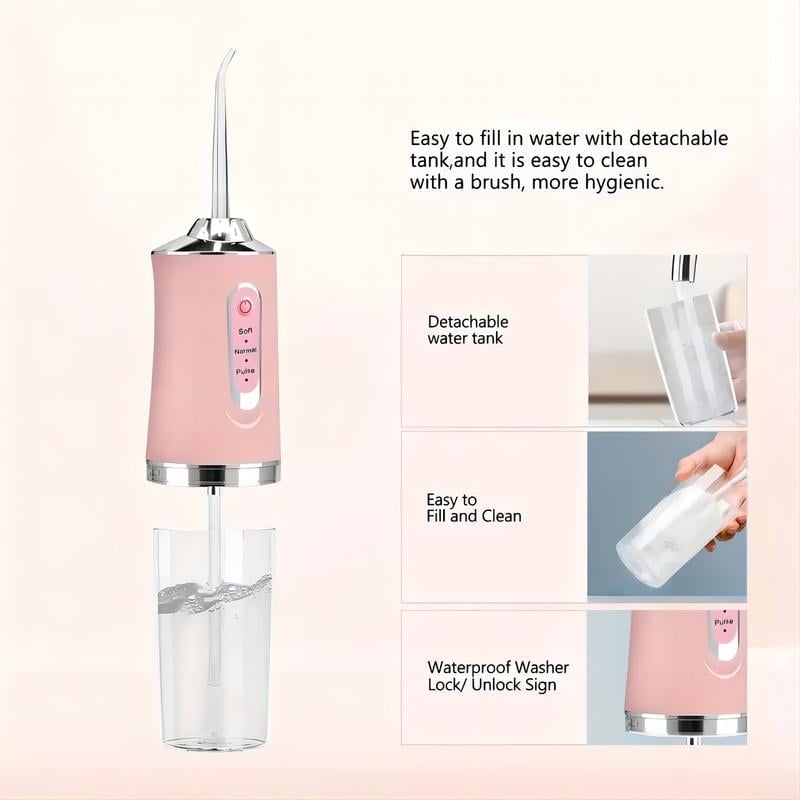 Portable Water Flosser Oral Irrigator Teeth Cleaner Travel Device
