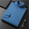 Men's Cashmere Turtleneck Sweater Solid Color Soft Warm Knit