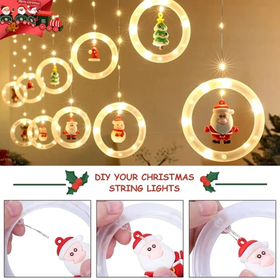 Christmas LED Wishing Ball String Lights Set Of 10 Decorative Balls