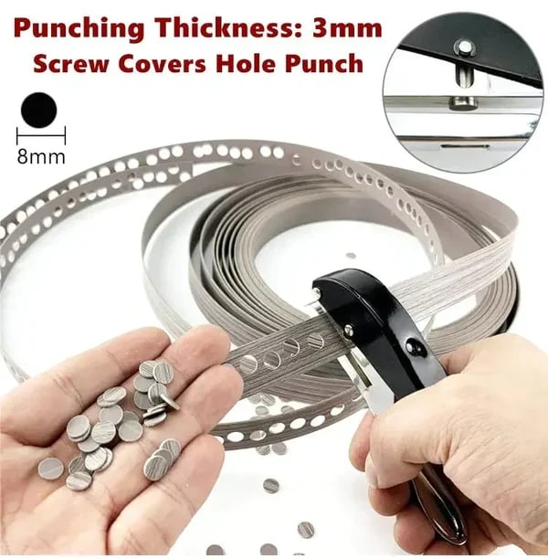 Single Hole Punch Portable Compact Paper Punching Tool