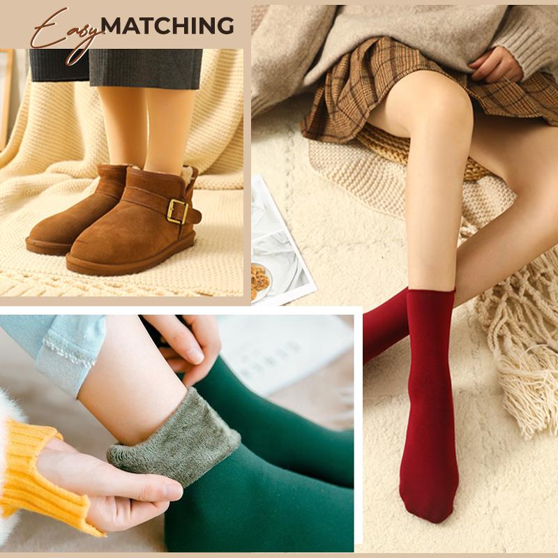 Thickened Plus Velvet Snow Socks Warm Cozy Winter Footwear