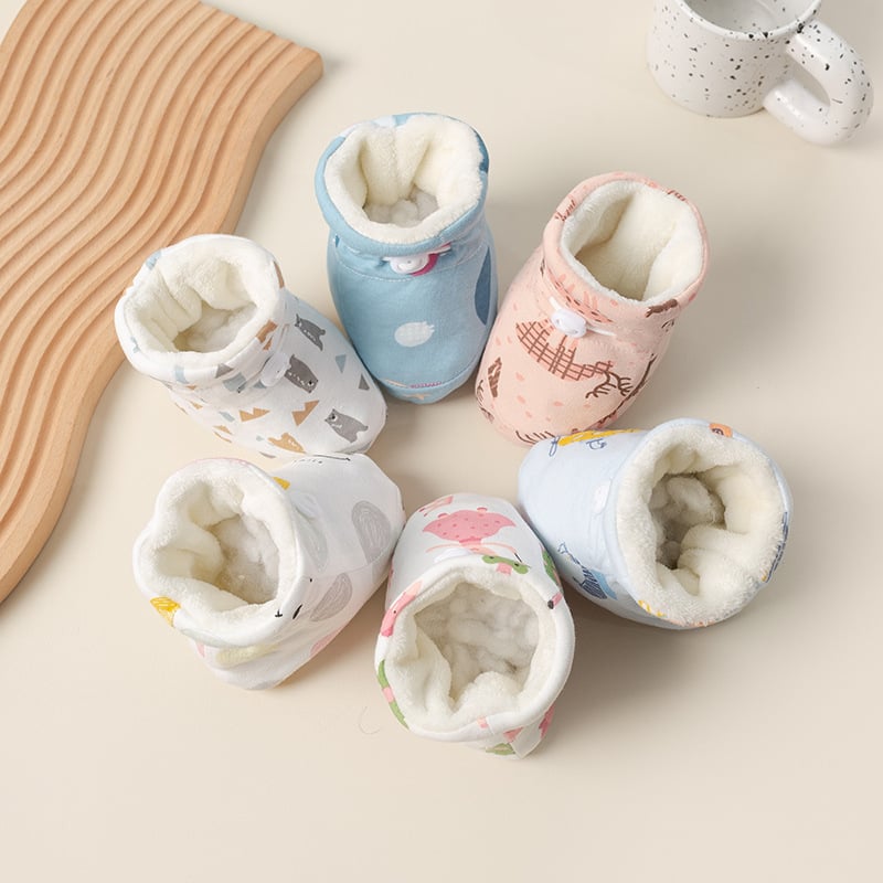 Warm Baby Boots Soft Fur Cozy Infant Shoes For Winter
