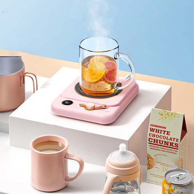 Milk Heating Warming Coaster With Digital Display Desktop Pad