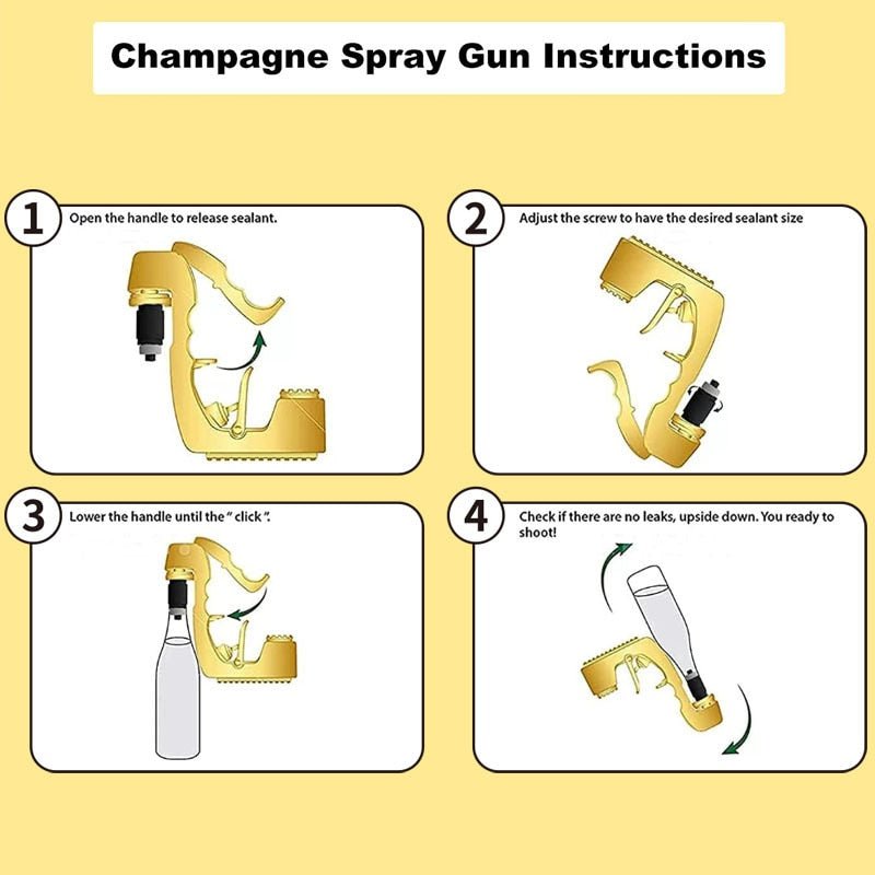 Champagne Gun Sprayer Fountain Wine Dispenser Party Accessory