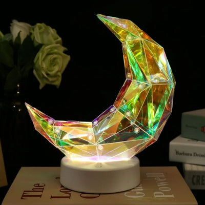 Northern Lights Lamp Cherry Blossom Moon Wave Colorful Night Light