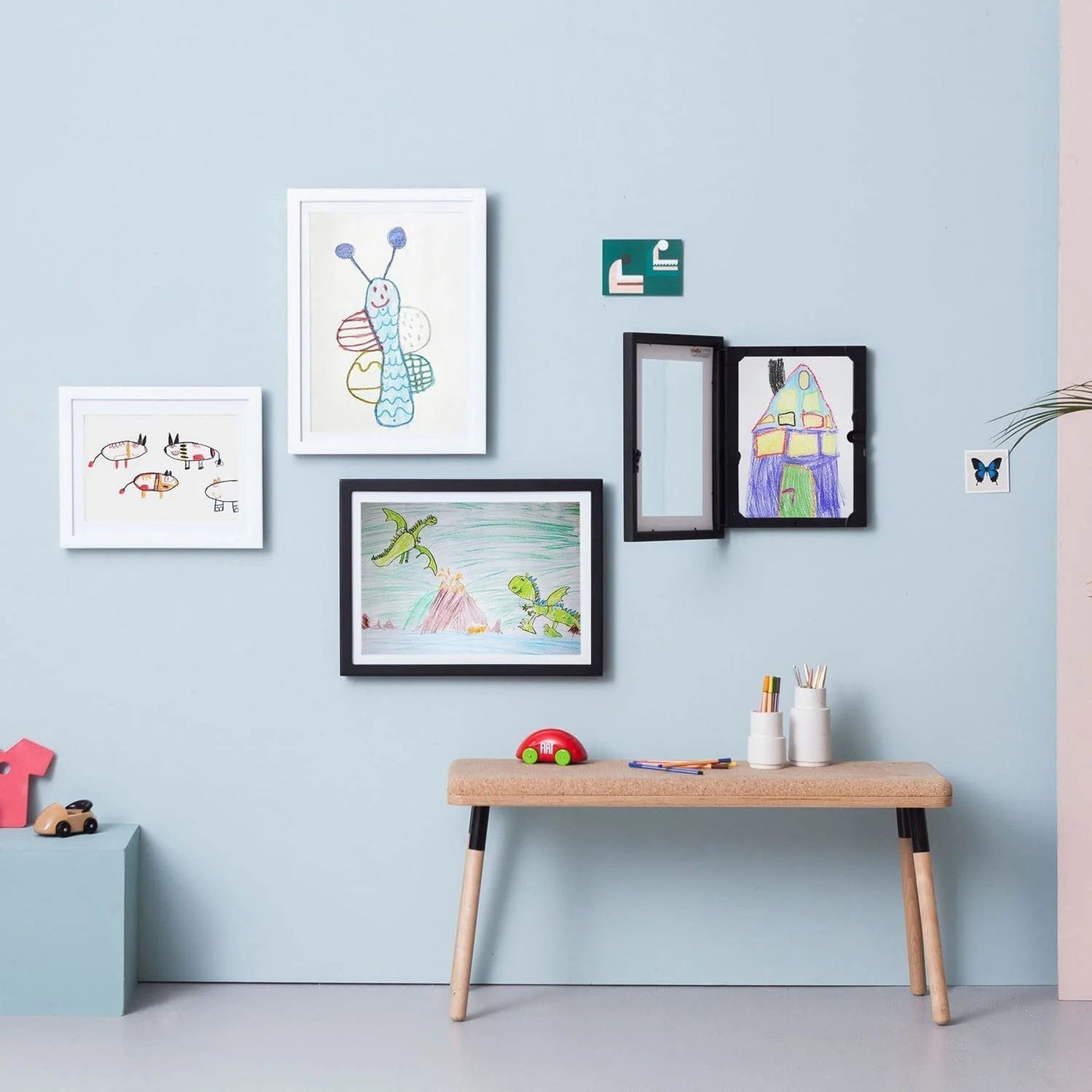 Children Art Frame Changeable Kids Artwork Display For 3D Projects
