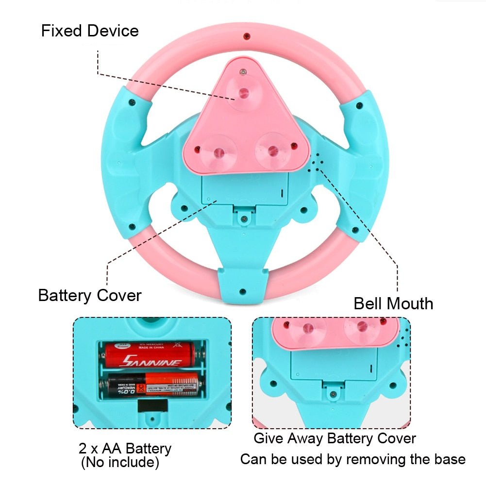 Children Steering Wheel Toy With Interactive Music And Educational Sounds
