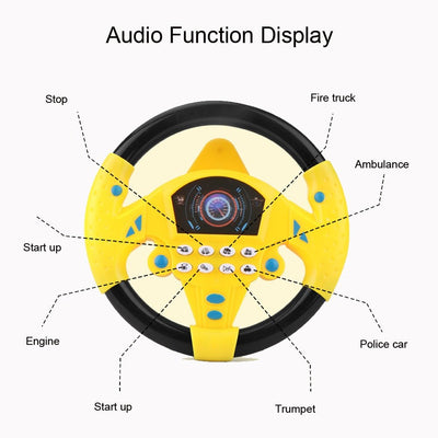 Children Steering Wheel Toy With Interactive Music And Educational Sounds