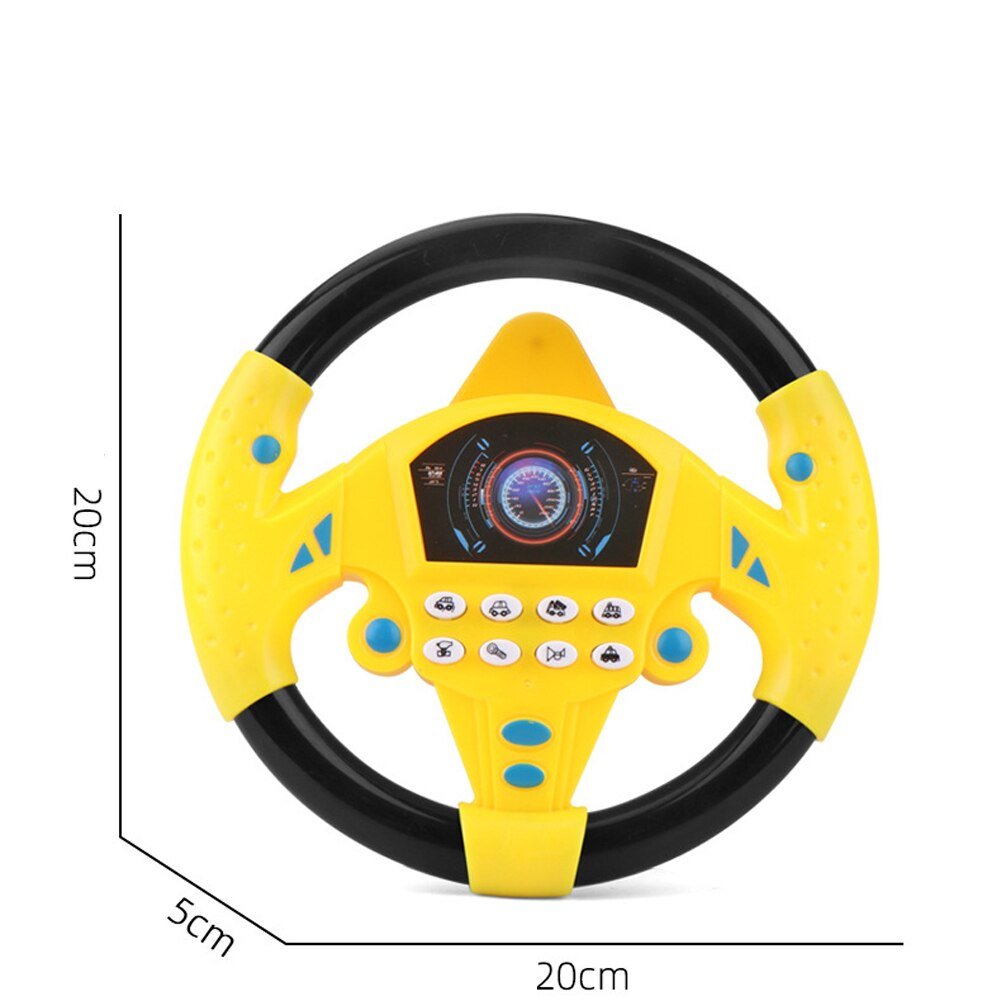 Children Steering Wheel Toy With Interactive Music And Educational Sounds