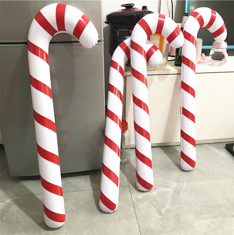 Inflatable Candy Canes Christmas Decorations Set For Outdoor Yard