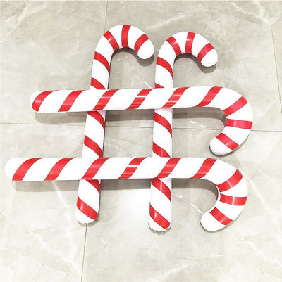 Inflatable Candy Canes Christmas Decorations Set For Outdoor Yard