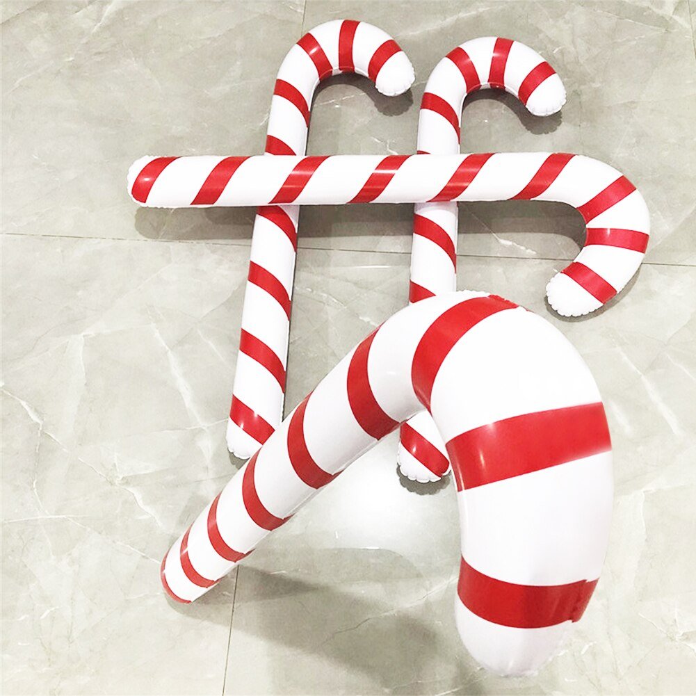 Inflatable Candy Canes Christmas Decorations Set For Outdoor Yard