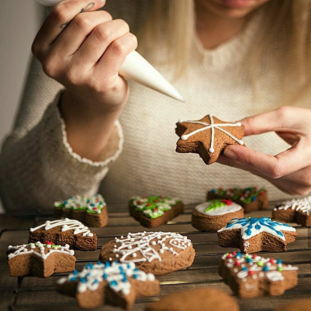 Christmas Cookie Baking Cutter Set 4pcs Fondant Biscuit Cutters