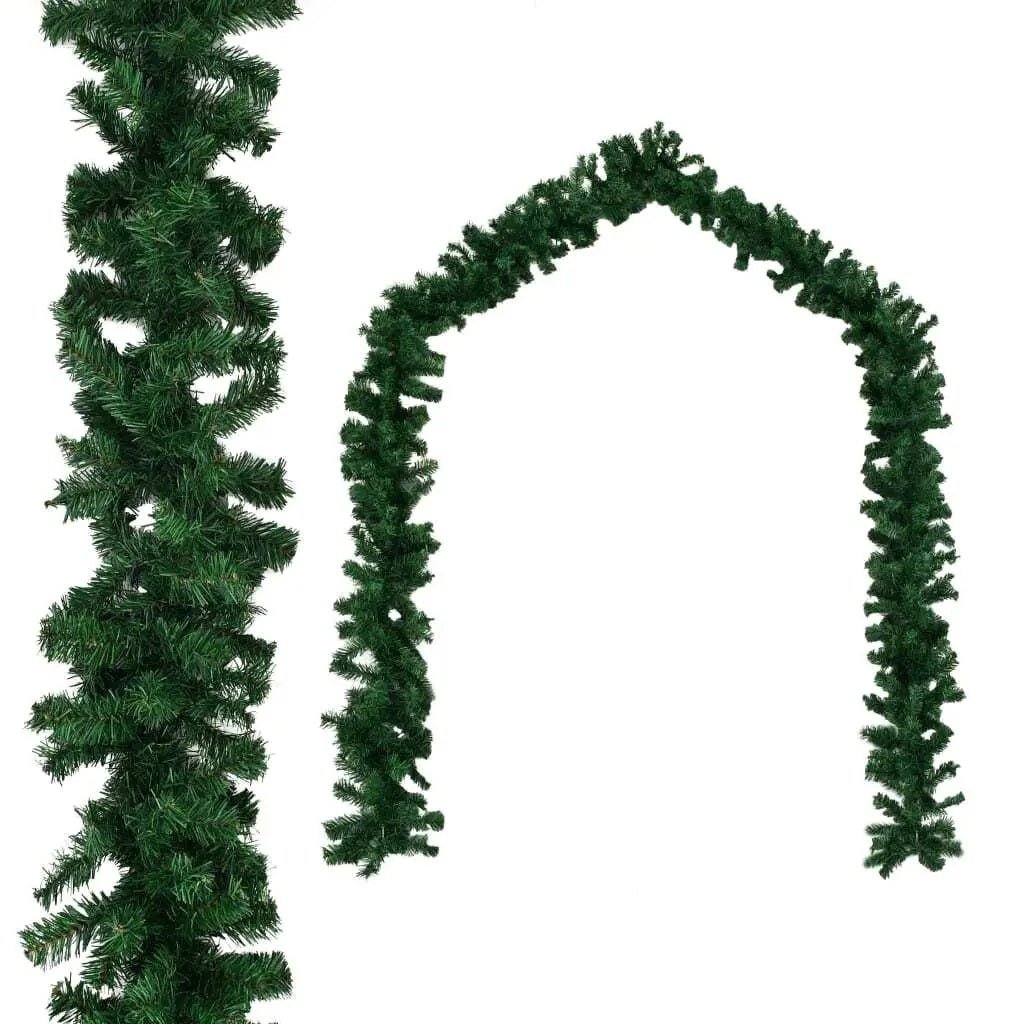 Christmas Garland With LED Lights 33ft Sparkling Indoor Outdoor Décor