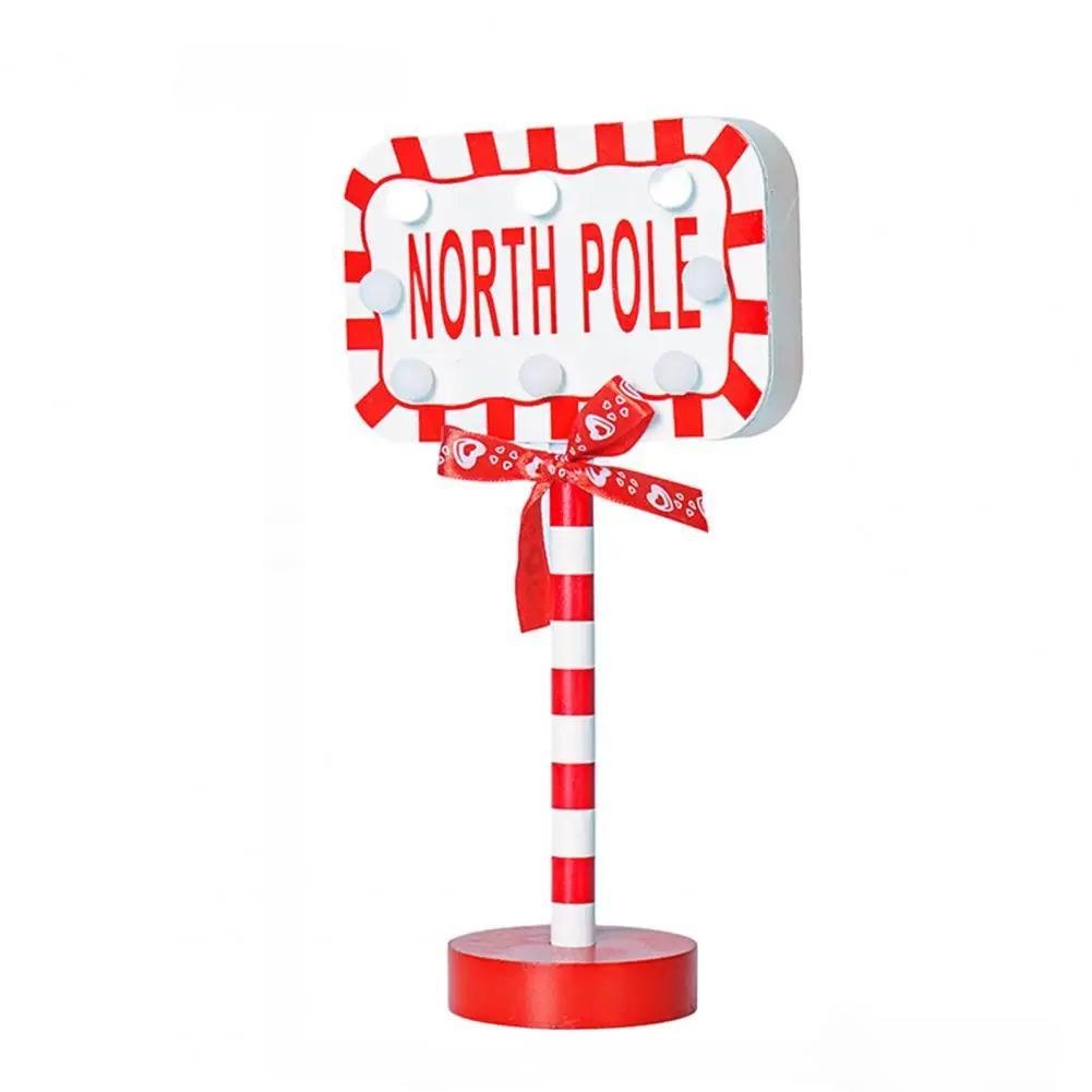 Christmas LED Wooden Desktop Sign For Festive Holiday Decor
