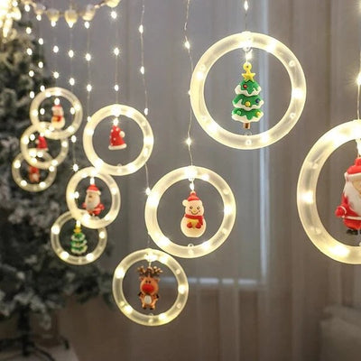 Christmas LED Curtain String Lights Fairy Holiday Decoration Lights