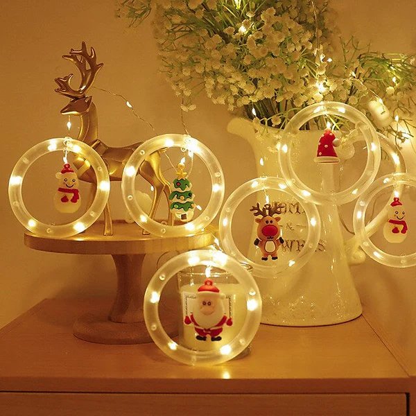 Christmas LED Curtain String Lights Fairy Holiday Decoration Lights