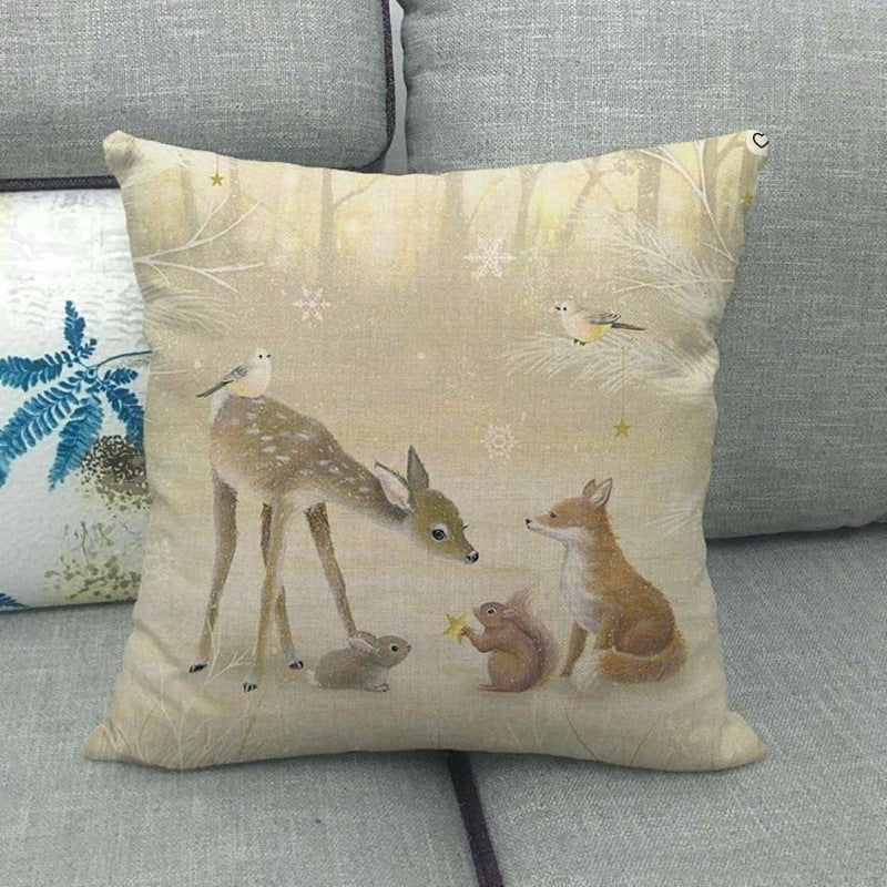 Christmas Pillowcase For Sofa Holiday Home Decor Throw Pillow Case