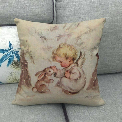 Christmas Pillowcase For Sofa Holiday Home Decor Throw Pillow Case