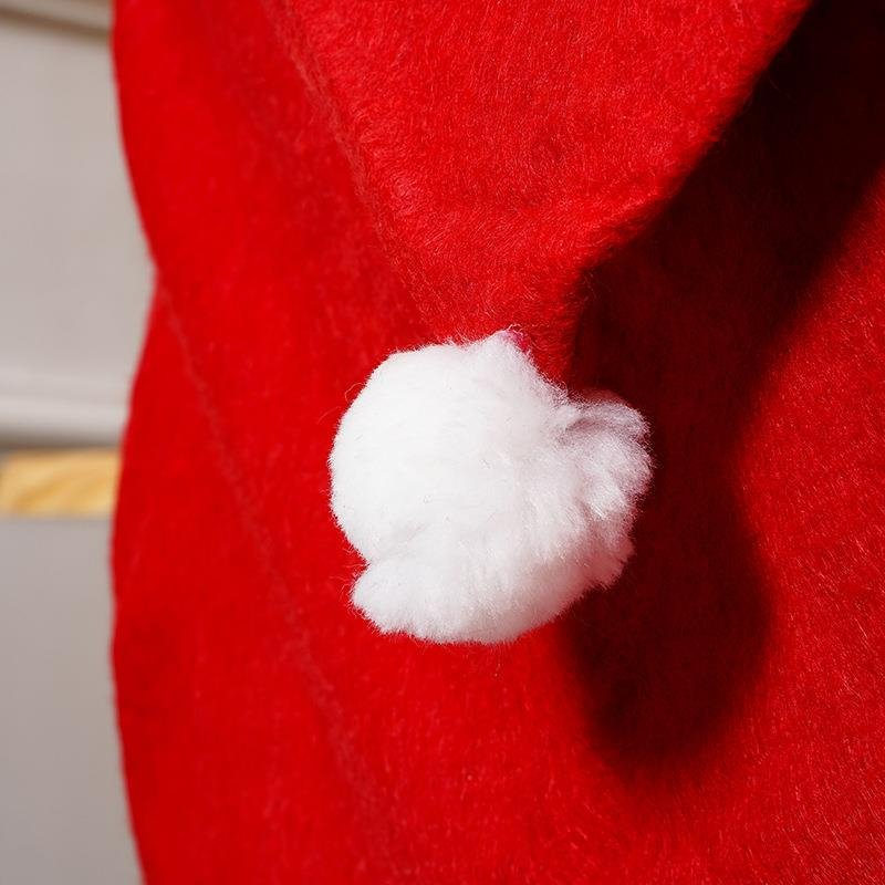 Christmas Santa Hat Chair Covers Set Of 2 Festive Holiday Decor