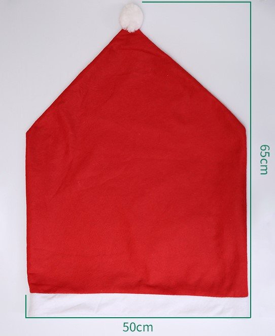Christmas Santa Hat Chair Covers Set Of 2 Festive Holiday Decor